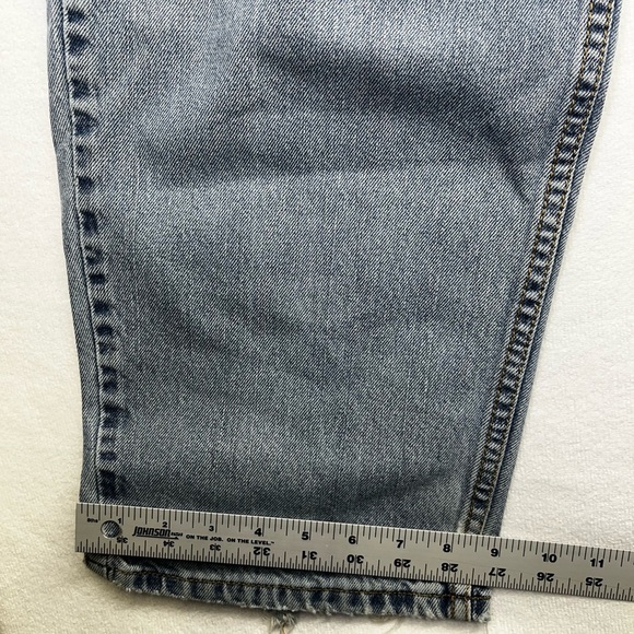 Levi’s 560 Comfort Fit Trashed Distressed Jeans Mens 36/34 Blue Denim Y2K 1609 - Picture 10 of 14